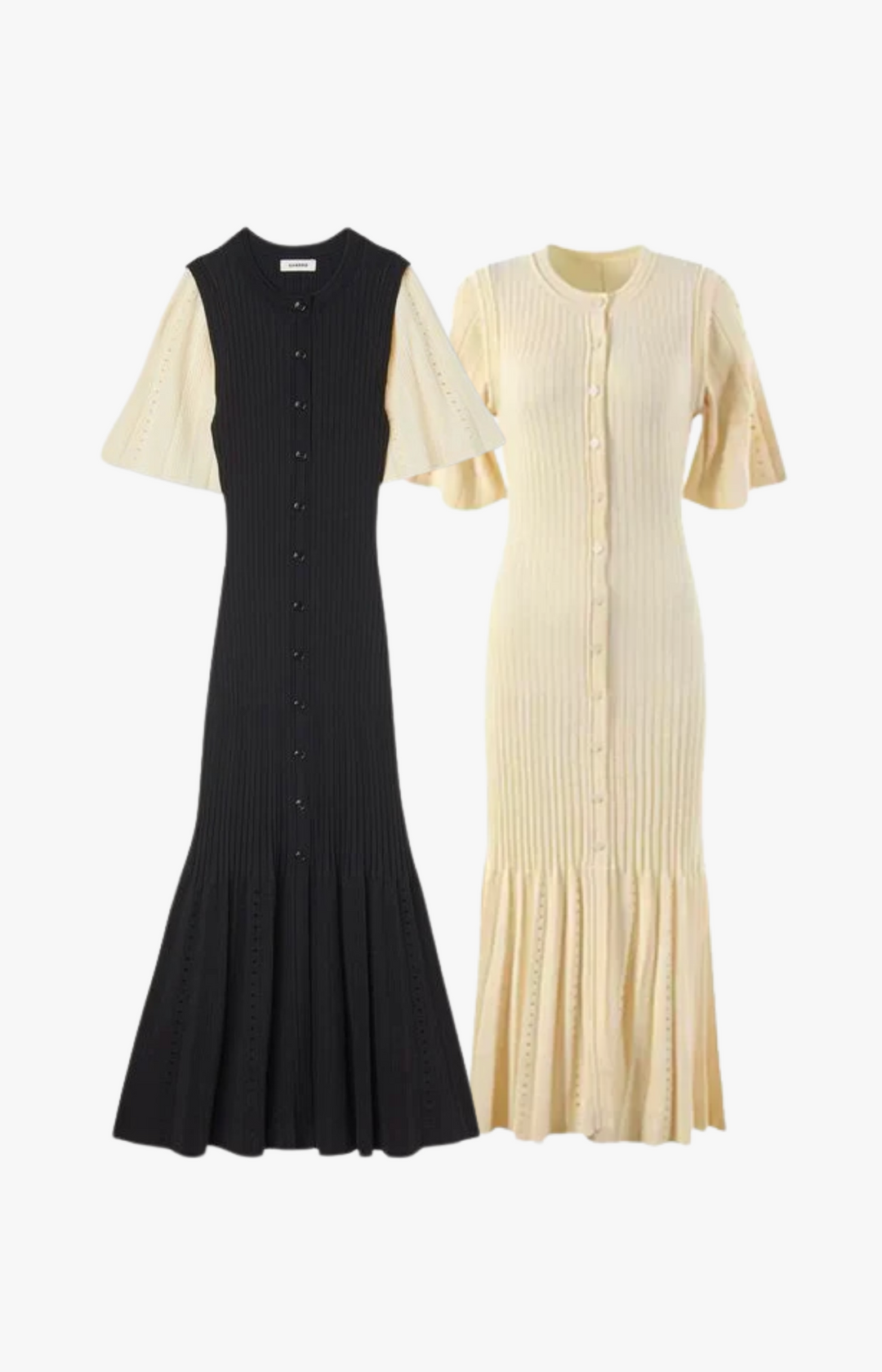 Button Midi Dress