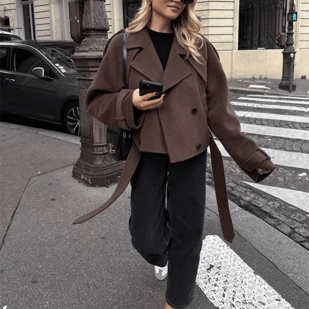 Cropped Trench Coat