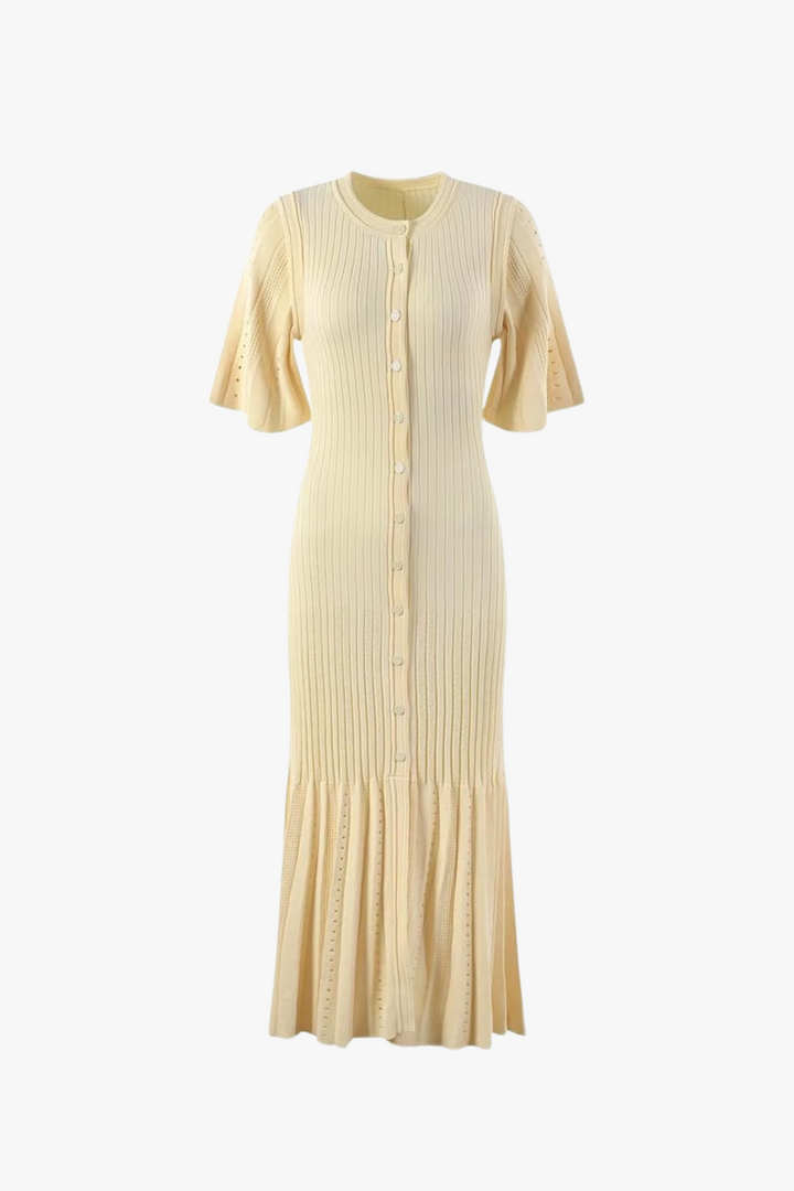 Button Midi Dress