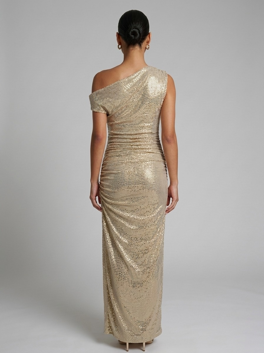 Golden Muse Maxi Dress
