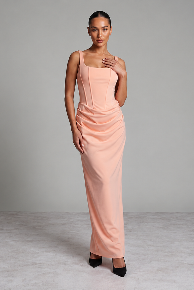 Elegant Corset Maxi Dress