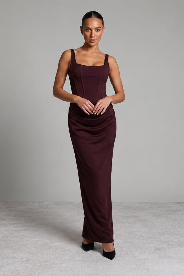 Elegant Corset Maxi Dress