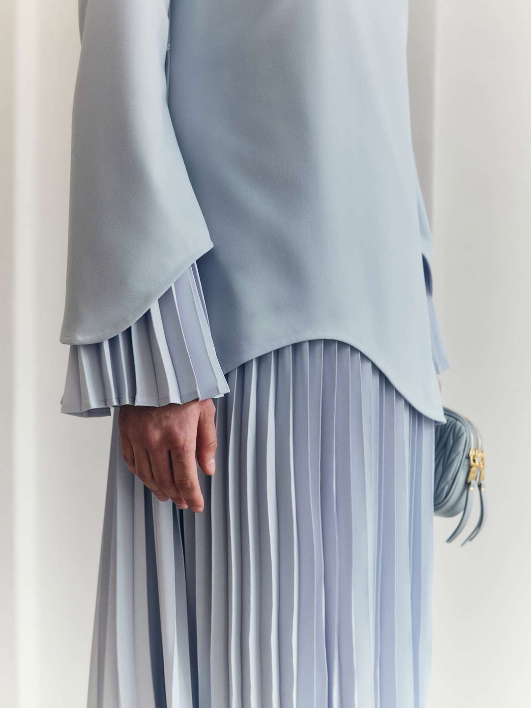 Pleated Skirt and Top Set