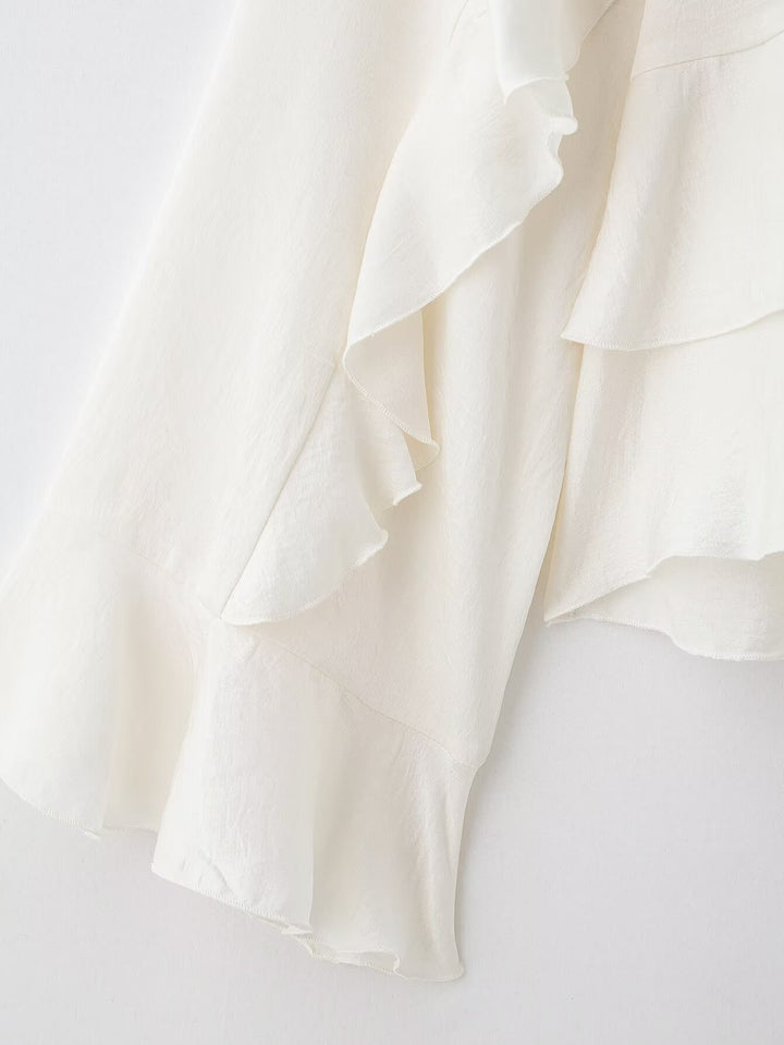 Relaxed Ruffle Blouse