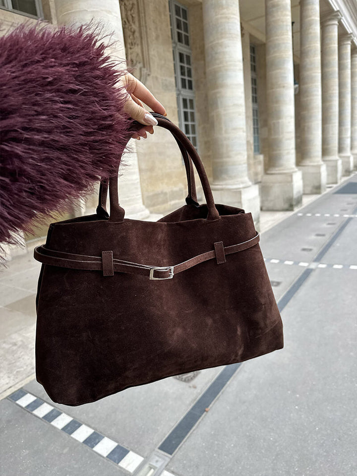 Suede Handbag