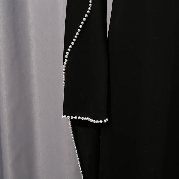 Abaya with Pearl Trim