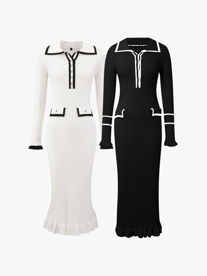Elegant Maxi Dress with Accents