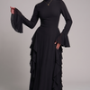 Elegant Abaya with Ruffles