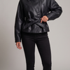 Leather Jacket with Belt