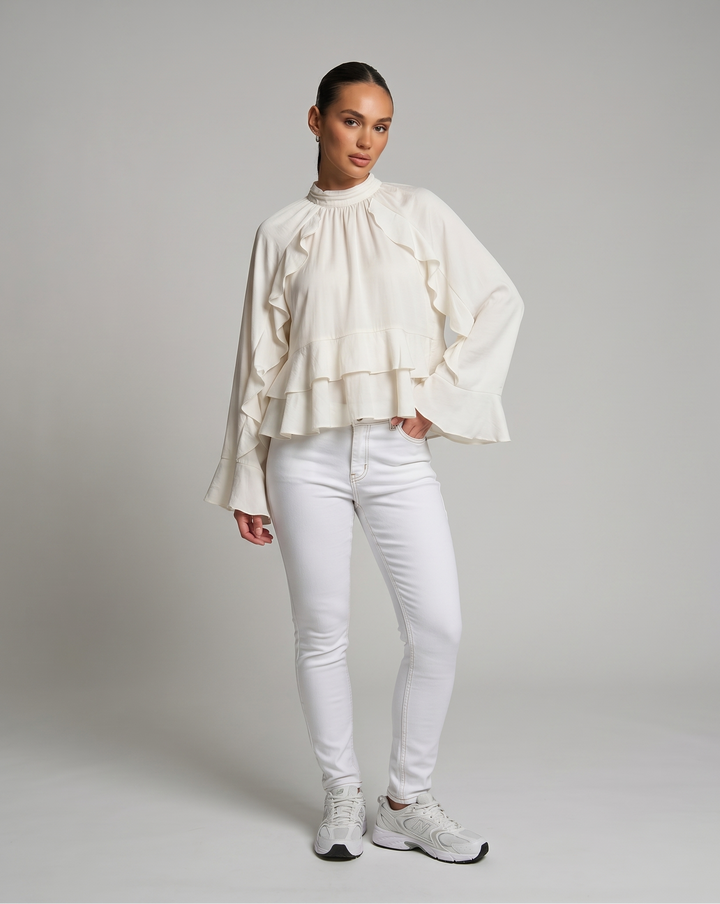 Relaxed Ruffle Blouse