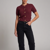 Button-up Knit Shirt