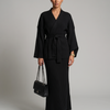 Knit Set - Skirt and Wrap Top