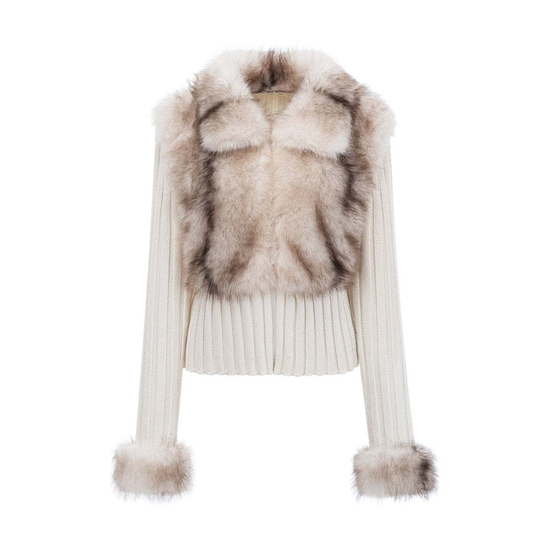Cardigan with Fur