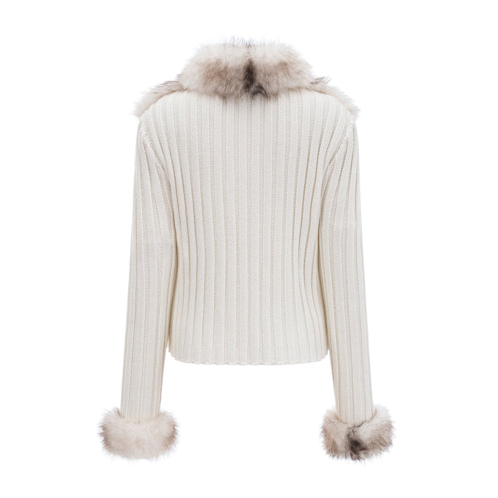 Cardigan with Fur