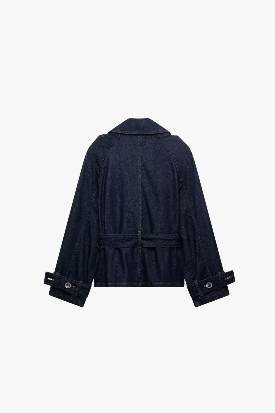 Denim Jacket with Belt