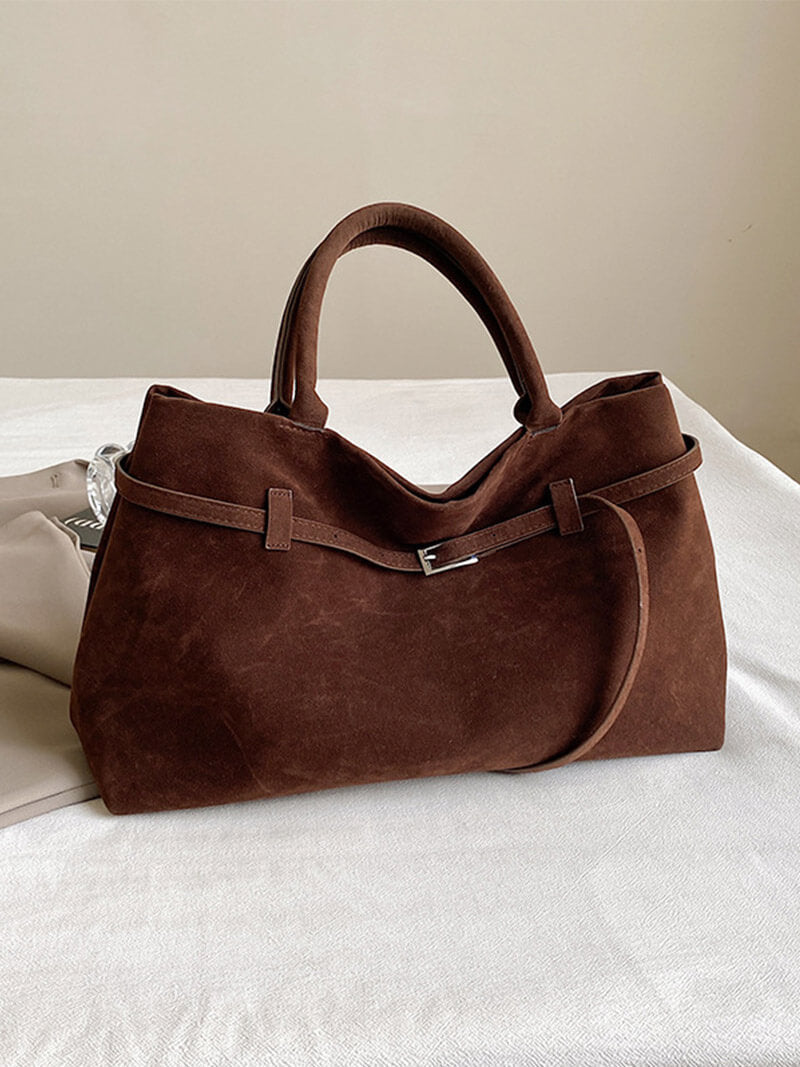 Suede Handbag