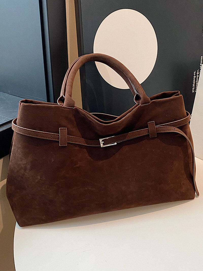 Suede Handbag