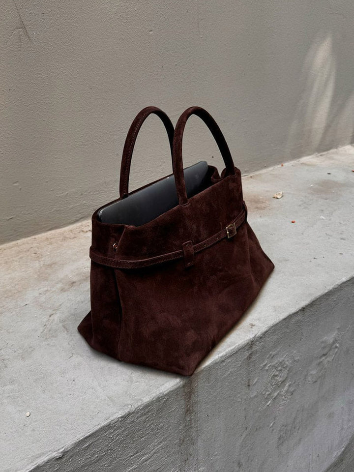 Suede Handbag
