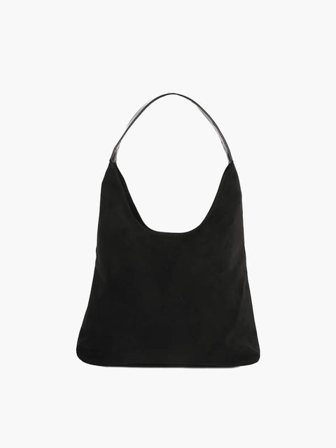 Suede-Effect Handbag