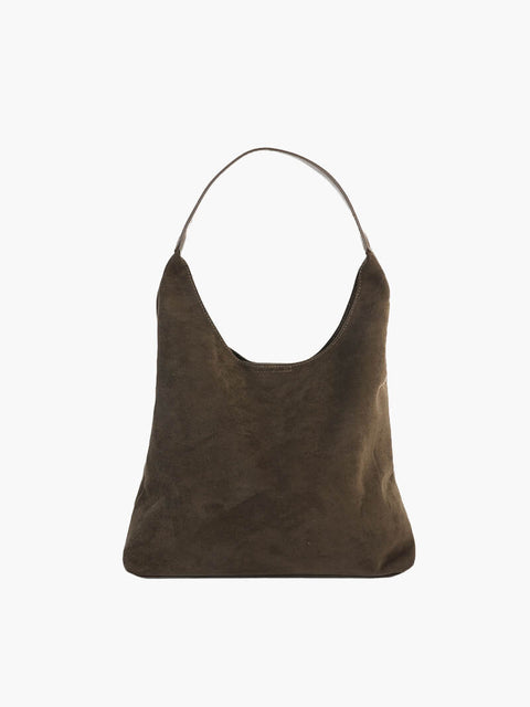 Suede-Effect Handbag