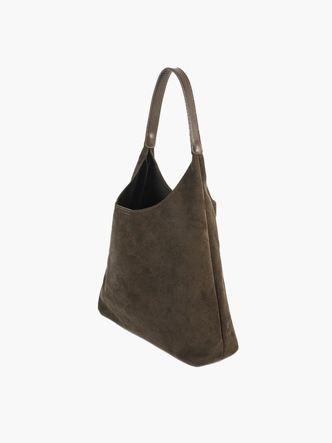 Suede-Effect Handbag