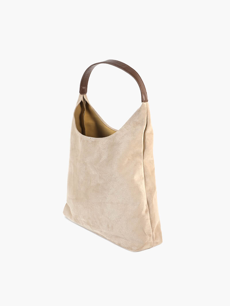 Suede-Effect Handbag