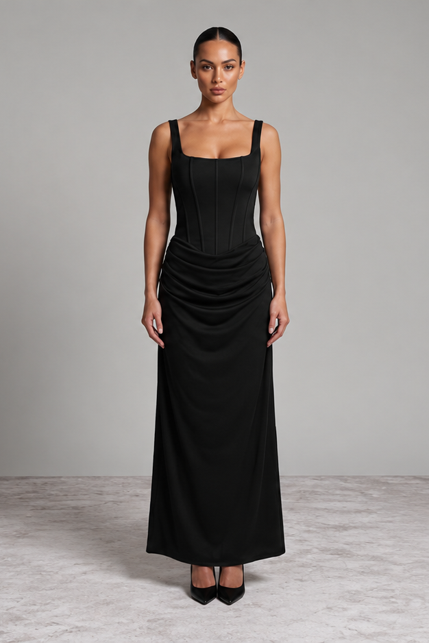 Elegant Corset Maxi Dress