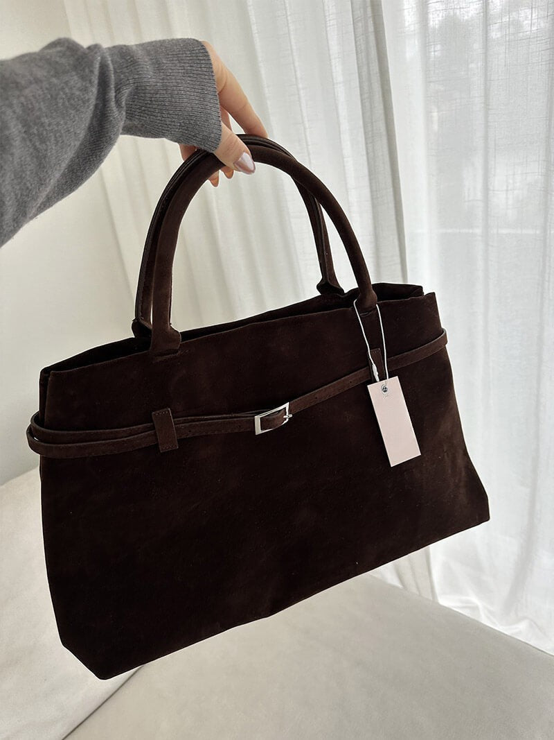 Suede Handbag