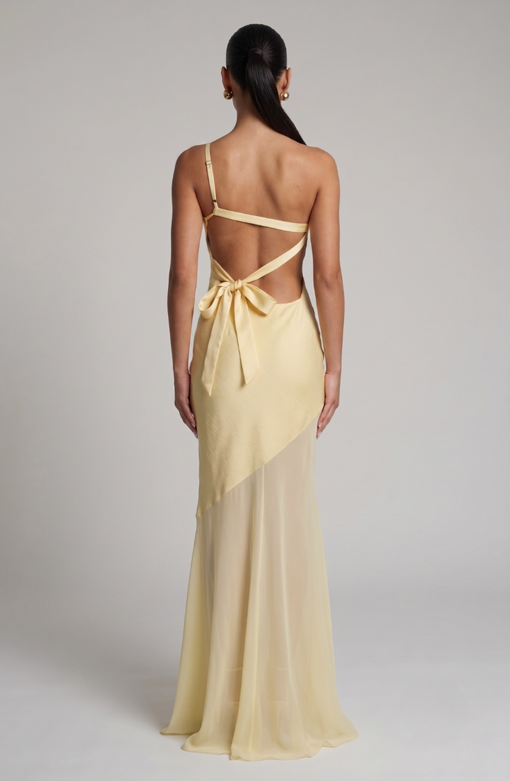 Elegant One-Shoulder Evening Dress