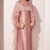 Rose Satin Abaya